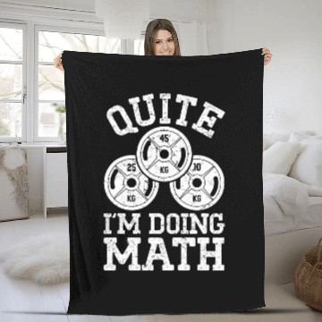 Discover Quite Im Doing Math Baseball Tees Fleece Blankets