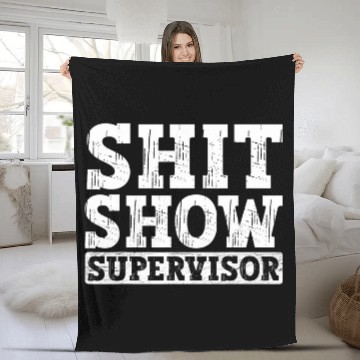 Discover Funny Saying Show Supervisor Boss Manager Teacher 1 Baseball Tees Fleece Blankets