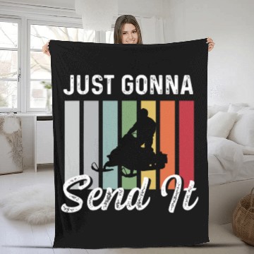 Discover Gonna Send It Worker Fleece Blankets
