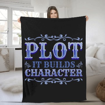 Discover Reading Teacher Plot It Builds Character Fleece Blankets