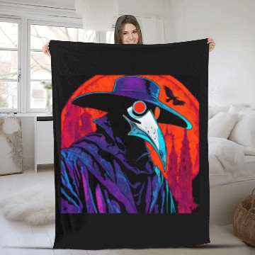 Discover Plague Doctor 23 Baseball Tees Fleece Blankets