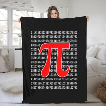 Discover Pi day Gift Funny Math Teacher Student Mathematics Math Fleece Blankets