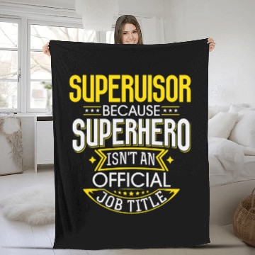 Discover Supervisor Idea Funny Superhero Job Supervisor Baseball Tees Fleece Blankets
