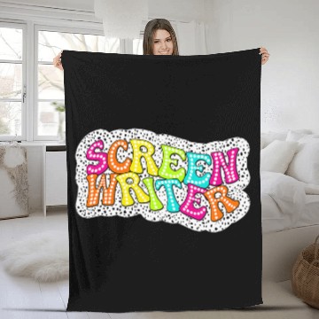 Discover Dalmatian Screen Writer Baseball Tees Fleece Blankets
