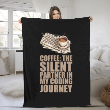 Discover caffeines Coder Software Developer Engineer Coffee Programmer 22 Fleece Blankets