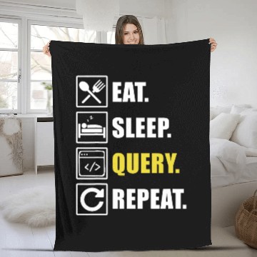 Discover Eat Sleep Query Computer Programmer Programming Graphic Baseball Tees Fleece Blankets