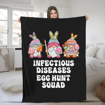 Discover infectious diseases nurses easter gnomes Fleece Blankets
