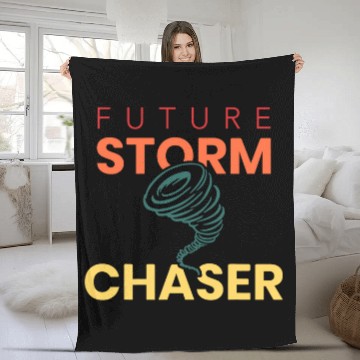 Discover Kids Future Storm Chasing Meteorology Student Tiny Tornado Fleece Blankets