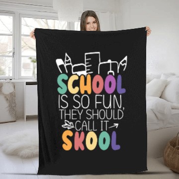 Discover Instructor Class Grade Back To School Zip Fleece Blankets