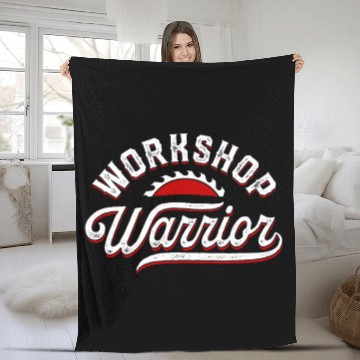 Discover Workshop Warrior 2Carpentry Woodworker Tools Carpenter Baseball Tees Fleece Blankets