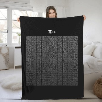 Discover Pi 5000 Digits Pi Day Math Teacher Nerd Mathematics Funny Fleece Blankets