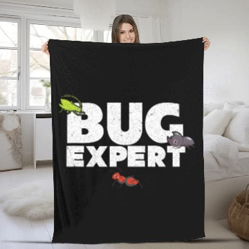 Discover Professional Entomologist 2Flying Insects Bug Expert Zip Fleece Blankets