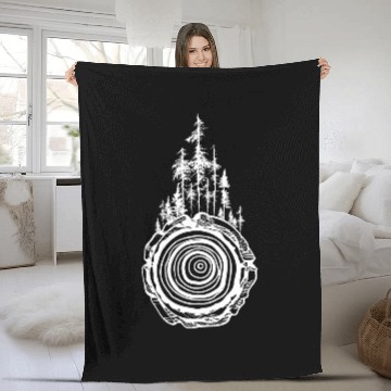 Discover Arborist Arboriculturist Tree Surgeon Chainsaw Fleece Blankets