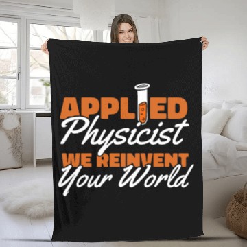 Discover Physicist Cool Science Scientist Applied Physics Zip Fleece Blankets