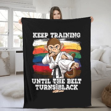 Discover Karate Keep Training Until The Belt Turns Black 1 Fleece Blankets