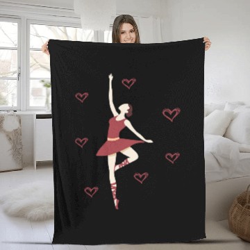 Discover Womens Dancer Dancing Ballerina Baseball Tees Fleece Blankets