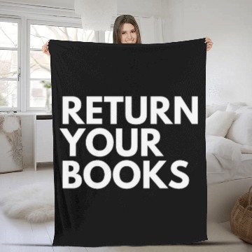 Discover Return Your Books School Librarian 1 Baseball Tees Fleece Blankets