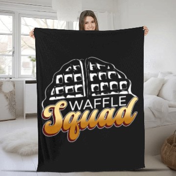 Discover Waffle Squad Team Waffles Gourmet Chef Fleece Blankets