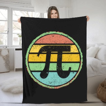 Discover Retro vintages Pi Day 314 Funny Math Lover Student Teacher Fleece Blankets