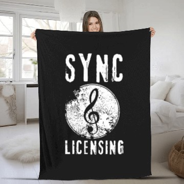 Discover Sync Licensing Music Producer Fleece Blankets