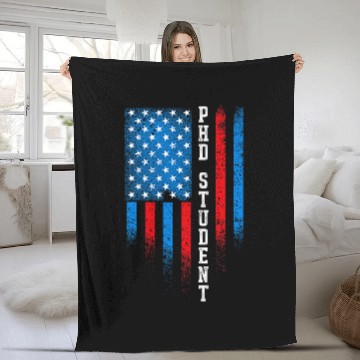 Discover PhD Student Dissertation Doctorate Graduation 73 Fleece Blankets