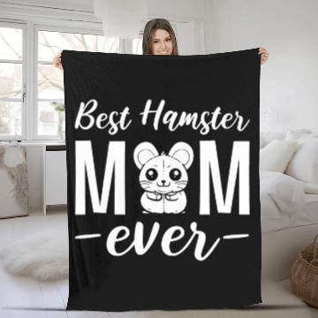 Discover Hamster Mom Ever Veterinarian Fleece Blankets