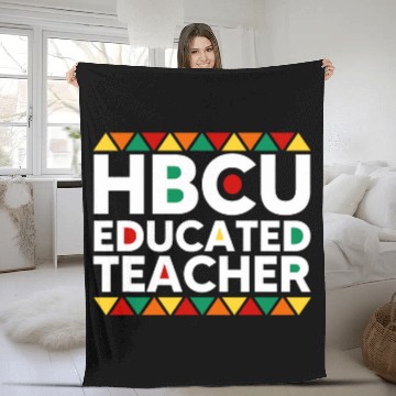 Discover HBCU Educated Teacher Historical Black College Alumni 1 Fleece Blankets