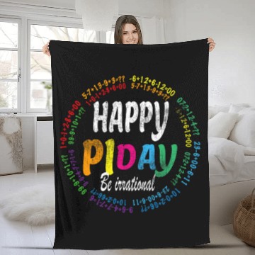 Discover happy pi day be irrational Math Intelligent student teachers Baseball Tees Fleece Blankets