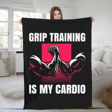 Discover Grip Training is my Cardio Zip Fleece Blankets