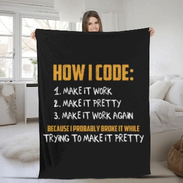 Discover How To Code Funny Programmer Coder Nerd Geek Routine Humor Baseball Tees Fleece Blankets