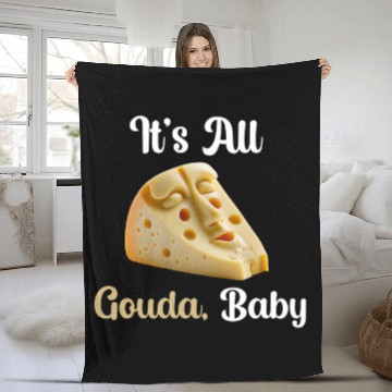Discover All Gouda Cheese Funny Chef Cook Restaurant Worker Joke Baseball Tees Fleece Blankets