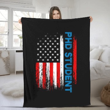 Discover PhD Student Dissertation Doctorate Graduation 62 Zip Fleece Blankets