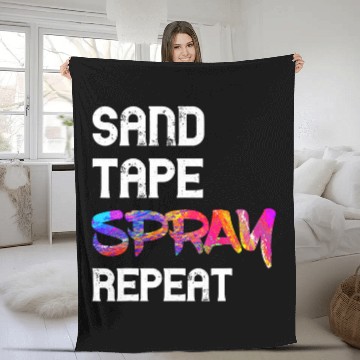 Discover Automotive Car Painter Sand Tape Spray Auto Body Painter Zip Fleece Blankets