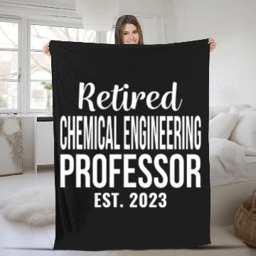 Discover Retired chemicals Engineering Professor Retirement Zip Fleece Blankets