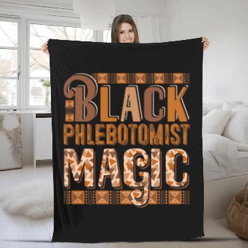Discover Black Costume Phlebotomist Proud Black History Month Baseball Tees Fleece Blankets