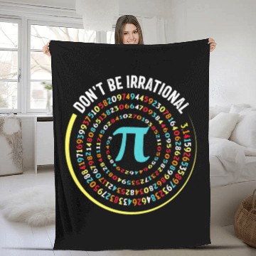 Discover Dont be Irrational Pi Day Math Test Day School Student 5 Baseball Tees Fleece Blankets