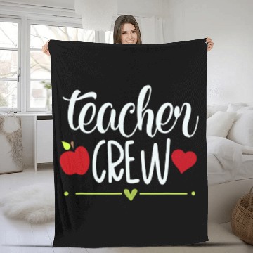 Discover Teacher crew cute teaching school student apple gift Fleece Blankets Baseball Tees