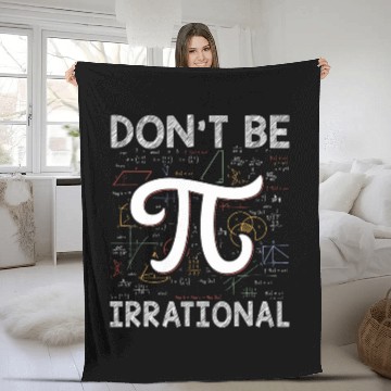Discover Dont be Irrational Pi Day Math Test Day School Student 4 Baseball Tees Fleece Blankets