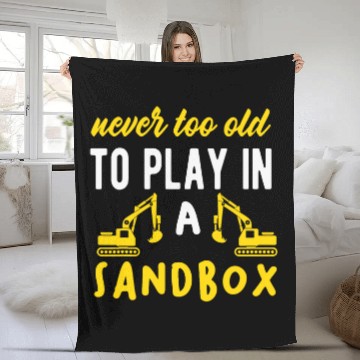 Discover Construction Crew Highway Worker Excavator Digger 4 Baseball Tees Fleece Blankets