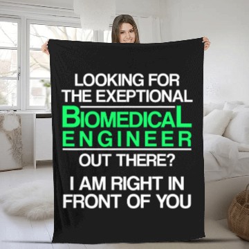 Discover Biomedicals Engineer Looking Funny Engineering 2 Fleece Blankets