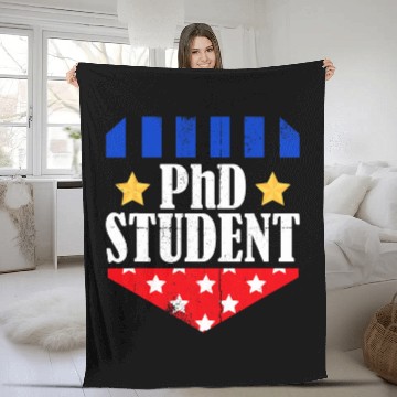 Discover PhD Student Dissertation Educate Doctorate Graduation Baseball Tees Fleece Blankets