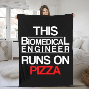 Discover Biomedicals Engineer Pizza Funny Engineering Baseball Tees Fleece Blankets