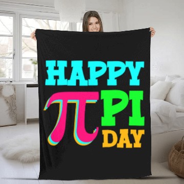 Discover Happy Pi Day Math Science Teacher Student Fleece Blankets