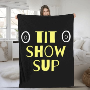Discover Funny Mardi Gras TIT Show Supervisor Mens Baseball Tees Fleece Blankets