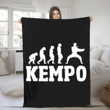 Discover Great Kempo Evolution Design Japan Shorinji Karate Fleece Blankets