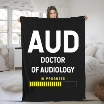Discover Doctor Of Audiology AUD Student Fleece Blankets