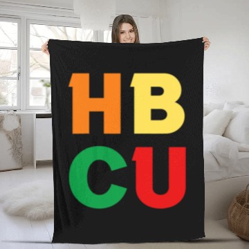 Discover HBCU Historically Black College University Grad Alumni BML 4 Fleece Blankets