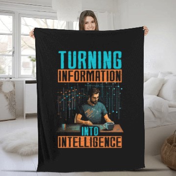 Discover Elevate Style With Data Science Elegance Baseball Tees Fleece Blankets