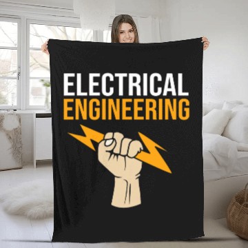 Discover Electricity Engineering Student Electrical Engineer Baseball Tees Fleece Blankets