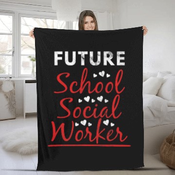 Discover Future School Social Worker Social Work Social Change Baseball Tees Fleece Blankets